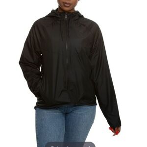 Nike Sportswear Windrunner Zip Up Black Jacket Size Small